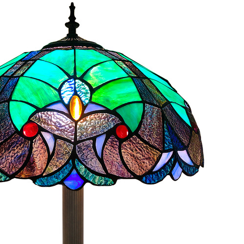 Stained glass deals tall lamp